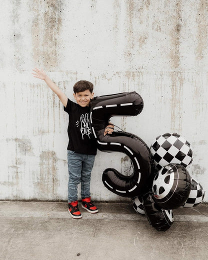 Race Car Number 24 Balloon 40 Inch, Black 24 Number Balloons, 24Th Birthday Decorations, 24 Year Old Race Themed Party Decorations