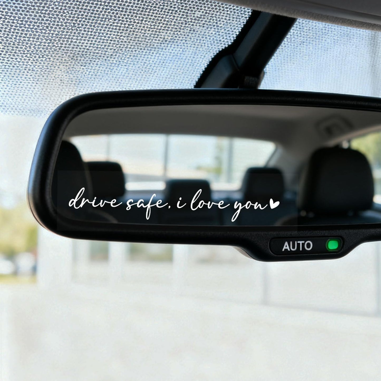 2 X Drive Safe, I Love You Rearview Mirror Decal, Drive Safe, I Love You Sticker, Sticker for Rearview Mirror, Decal for Rear View Decor