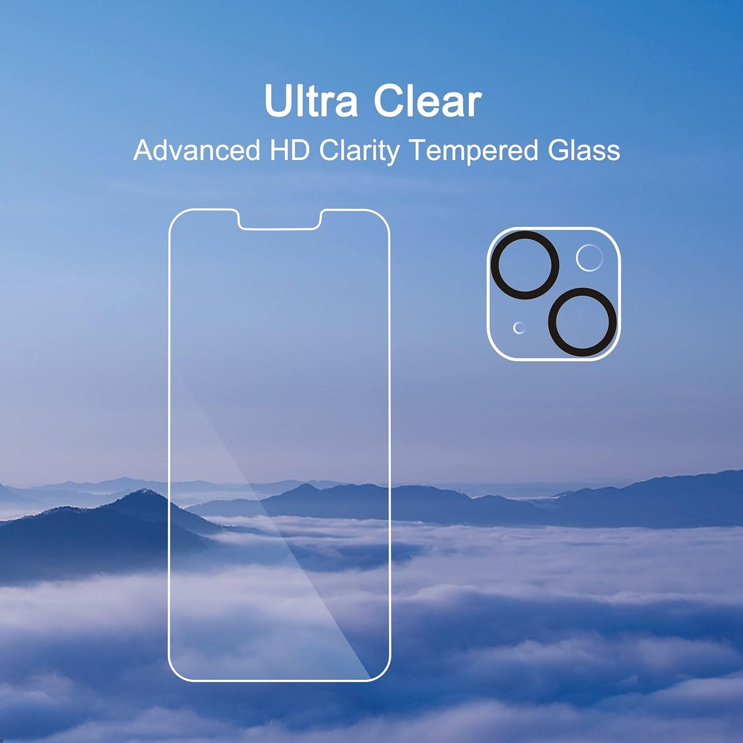 Iphone 14 Screen Protector - 6.1 Inch Display, 3 Pack; Camera Lens & Glass Screen Protectorversions for Iphone 14/14 Pro, 3 Pack