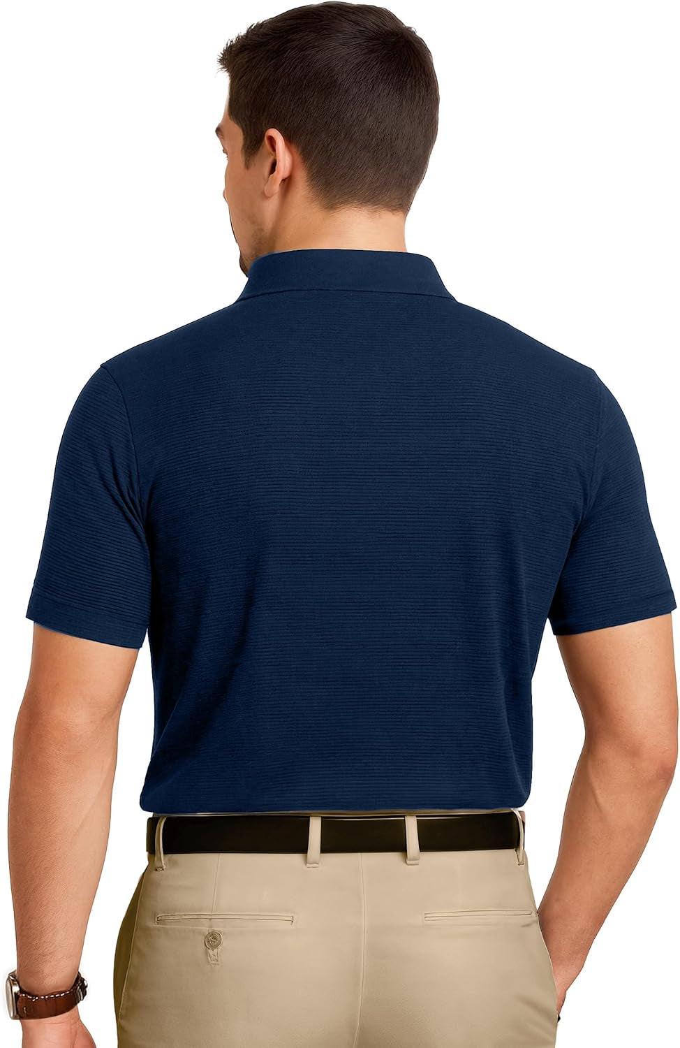 Men'S Golf Polo Shirt UPF 70+ Moisture Wicking Quick Dry Performance Short Sleeves Polo Shirts