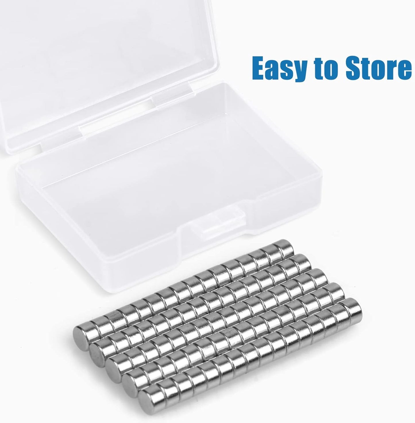 80 PCS Small Magnets 5X3Mm, Neodymium Magnet Round, Strong Magnet, Fridge Magnets Adult for Whiteboard, Fridge, Home, Kitchen, Office