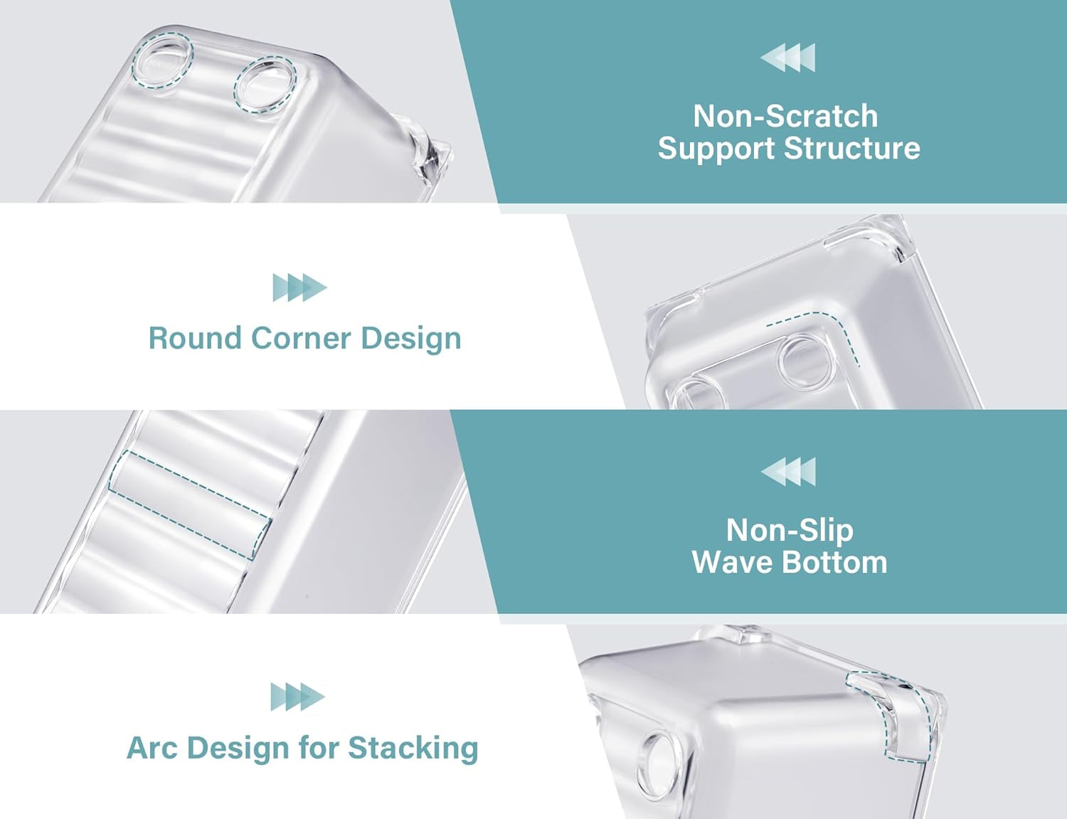 9 Pcs Drawer Organizer Set, 4-Size Bathroom Vanity Trays Makeup Desk Dividers Versatile Storage Bins Clear Plastic Container for Dresser, Bedroom, Kitchen, Office