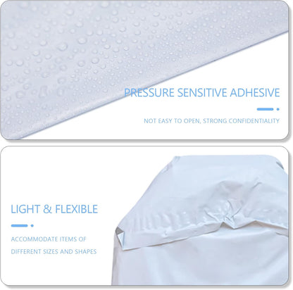White Poly Mailers 6X9In 100Pcs, Shipping Bag for Small Business, Mailer Bags for Clothing, Self Strong Adhesive Mailing Envelopes for Package Suppliers, Flexible Secure Tear Resistant Postal Bag