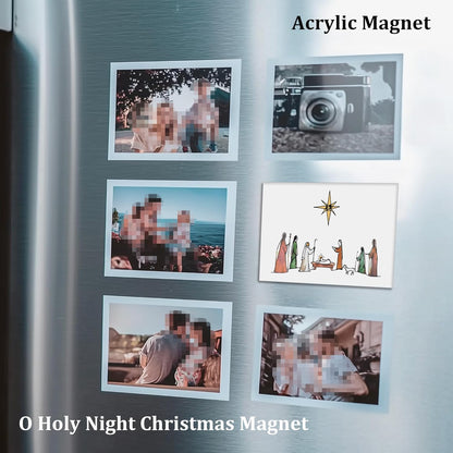 Nativity Christmas Magnets Christmas Holiday Religious Magnets Christmas Gift O Holy Night Christmas Magnets Gift Meaningful Christmas Gift -3 X 2.5 In