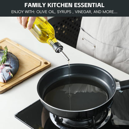 12 Pack Classic Bottle Pourers, Stainless Steel Liquor Pour Spouts Tapered Spout - Liquor Pourers with Rubber Dust Caps for Alcohol, Olive Oil,Bar Bartender Accessories