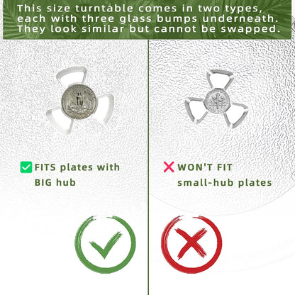 13.5" Microwave Glass Turntable Plate Compatible with 5304509621 Frigidaire Microwave Plate WB39X10032 GE Microwave Plate Replacement JVM3106 WB49X10002 13 1/2" Samsung Microwave Plate DE74-20016A