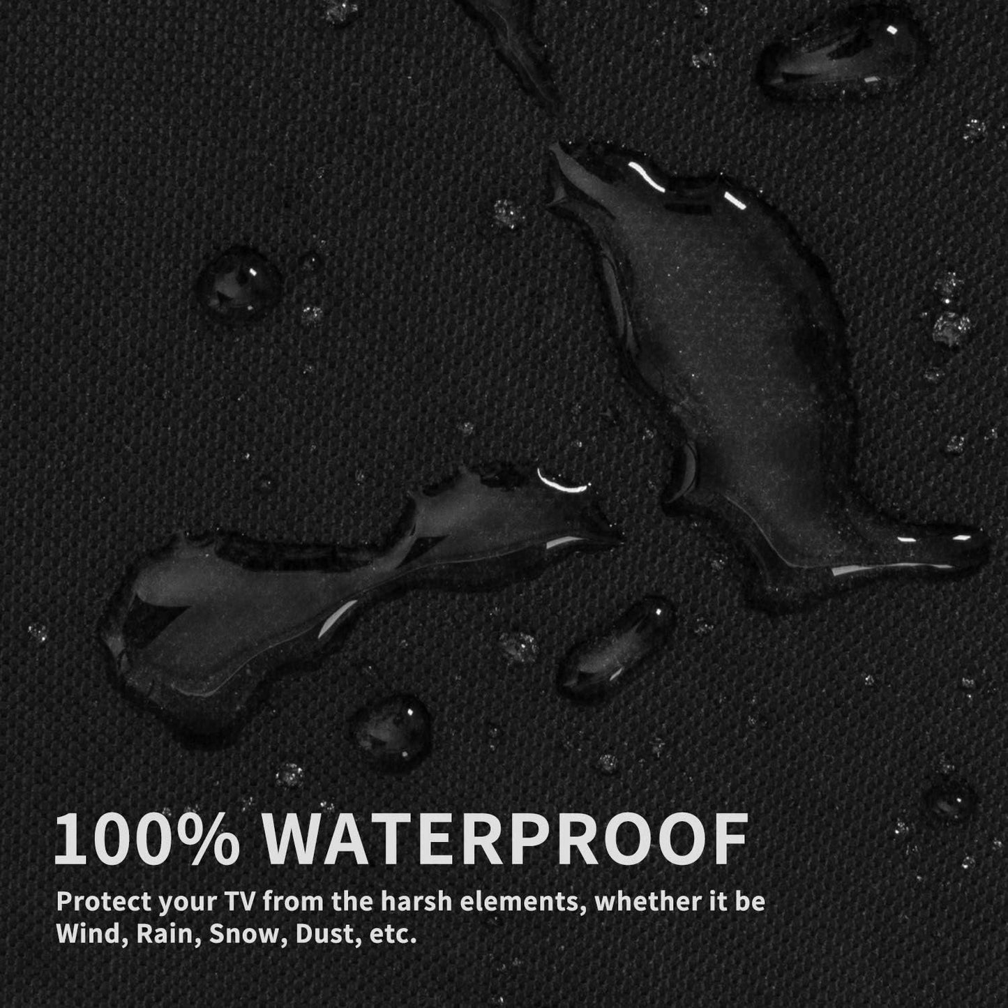 Outdoor TV Cover for 36 to 38 Inch with Openable Front Flap for Watching TV, Convenient Use without Remove, Durable TV Cover with Free Cleaning Cloth