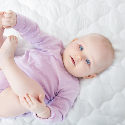 Pack and Play Mattress Pad Sheets Cover Waterproof, Soft Quilted Fit Graco Pamo Babe Pack and Play Mattress Protector 27" X 39", Baby Portable Mini Cribs and Foldable Mattresses Pad