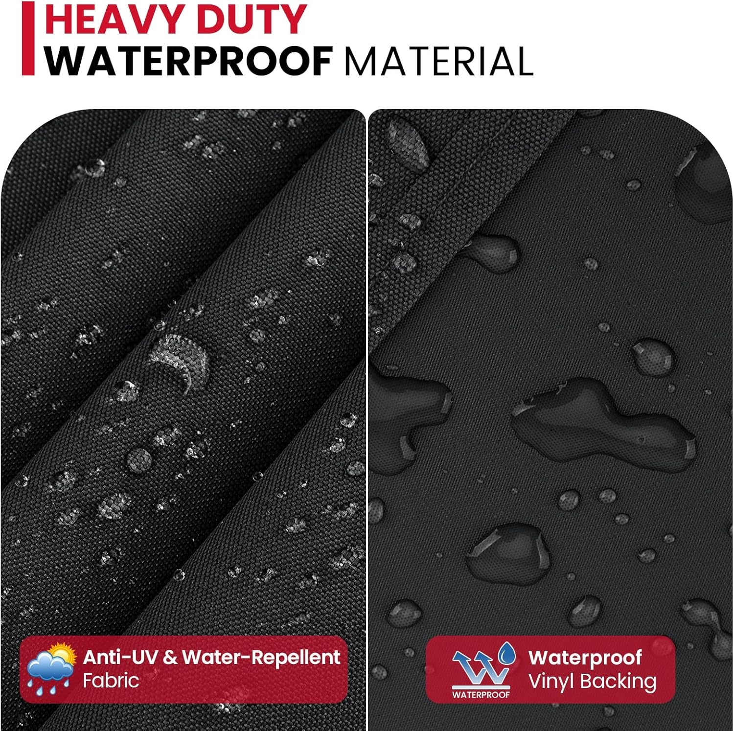 Grill Cover Compatible with Weber Q2000 Q300 Q3000 Q3200 Series with Cart, Compared to Weber 7112, Heavy Duty Waterproof Full Length BBQ Grill Cover 57 Inch, All Weather Protection, Black