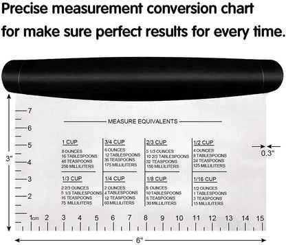 3 Pack Dough Pastry Bench Scraper & Bowl Scraper Set, Multi-Purpose Multi-Purpose Scraper Chopper with Silicone Bowl Scraper, Dough Scraper Engraved Measuring Scale and Conversion Chart
