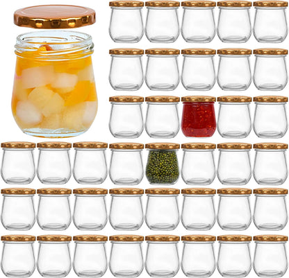 40-Pack 6 oz Mason Jars with Lids - Perfect for Canning, Jams, Honey, Wedding Favors, Shower Gifts, and DIY Spice Storage