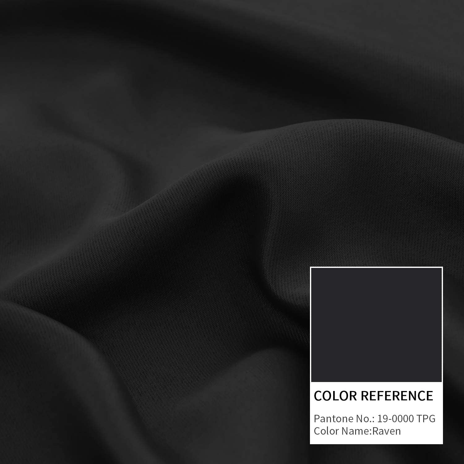 Black Small Kitchen Window Curtains over Sink - 36 Inch Length Rod Pocket and Back Tab Thermal Insulated Short Curtains for Cafe/Rv Camper/Bathroom, 2 Panels, Each 34 X 36 Inch