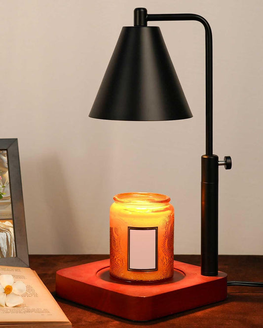 Modern Candle Warmer Lamp with Timer, Black Candle Lamp Warmer for Jar Candles, Birthday Gifts for Men Dad Women Mom, Adjustable Metal Candle Lamp Dimmable, Father Day Gifts Ideas, Vintage Home Decor