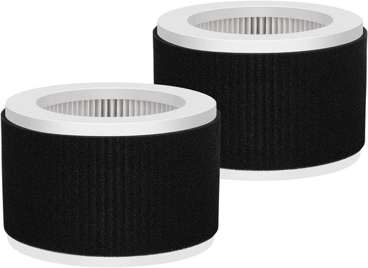 EPI810 Replacement Filter for KOIOS, MOOKA, and MEGAWISE Air Purifiers - 3-in-1 HEPA Filter - 2-Pack