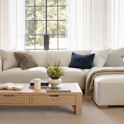 Pack of 2 Couch Throw Pillow Covers 18X18 Inch Coastal Navy Blue Modern Boho Accent Decorative Pillow Covers Soft Chenille Farmhouse Cushion Covers for Home Decor Bed Sofa Living Room