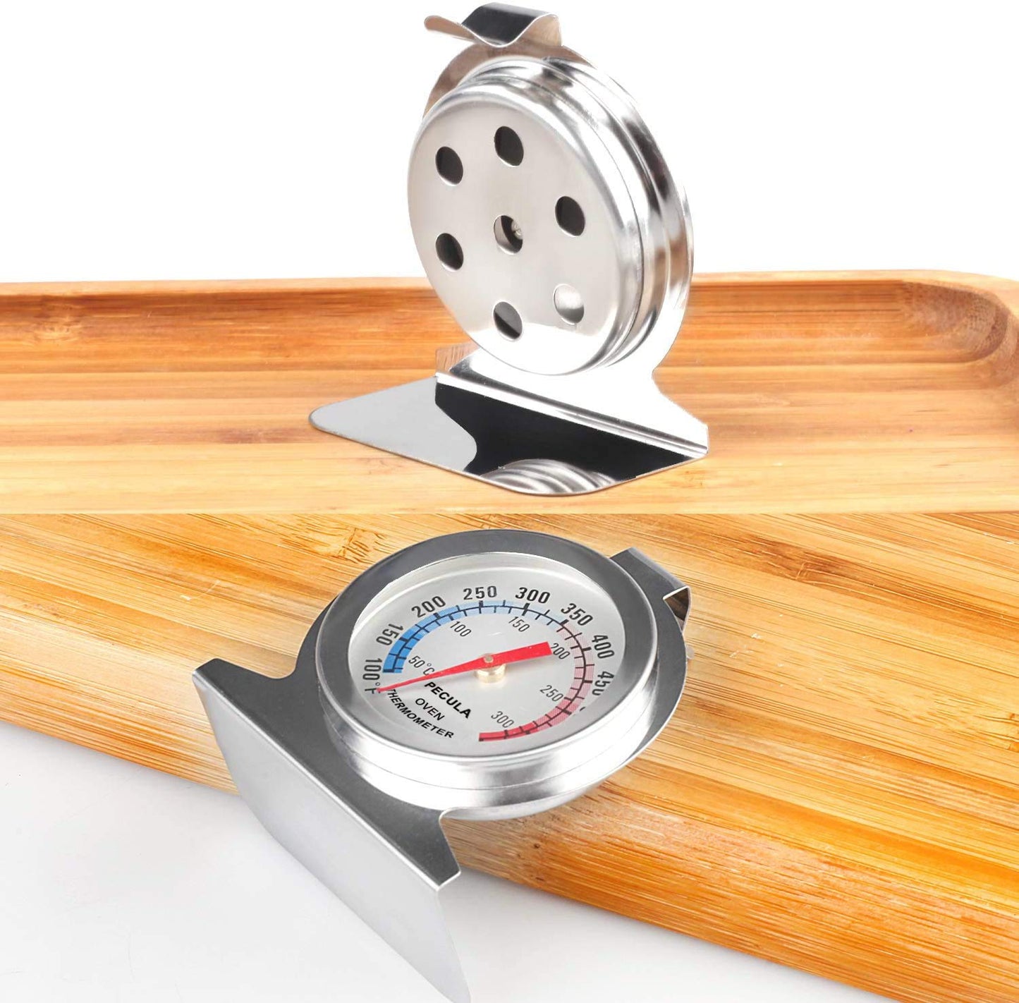 Oven Thermometer 50-300°C/100-600°F, Oven Grill Fry Chef Smoker Analog Thermometer Instant Read Stainless Steel Kitchen Cooking Thermometer