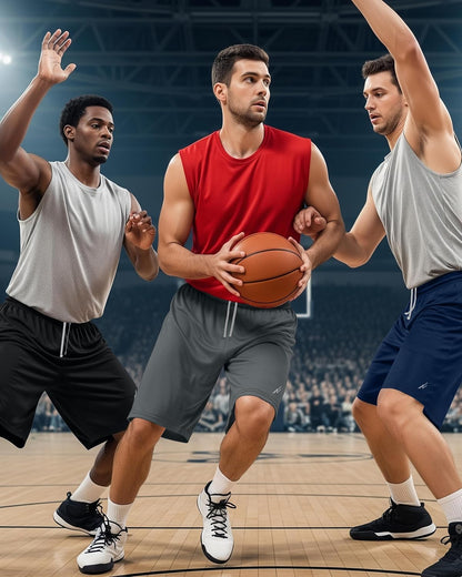 3 Pack Men'S Athletic Shorts Quick Dry Lightweight Workout Running Gym Shorts with Pockets