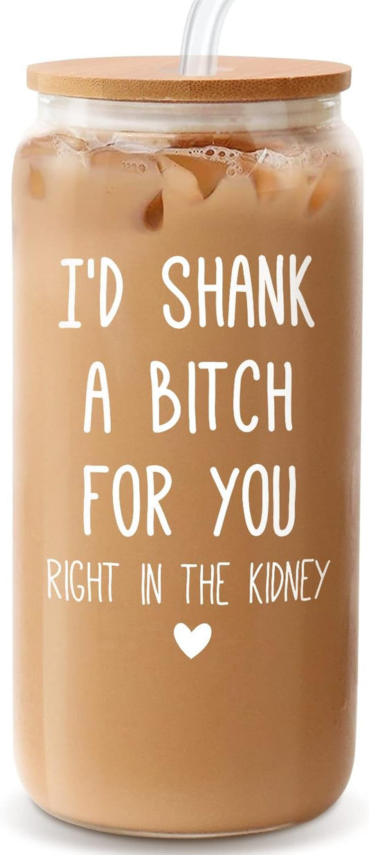 Birthday Gifts for Women Best Friends, Sisters Gifts from Sister, Friendship Gift for Women, Unique Birthday Gift for Friends Female Sister BFF, Bestie - 18 Oz Can Glass