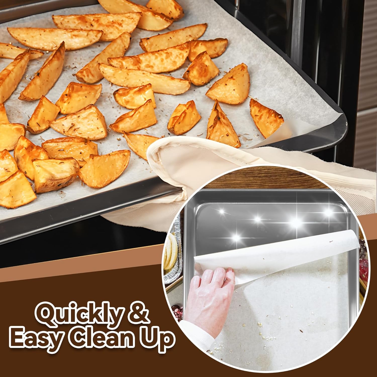 100Pcs Air Fryer Parchment Paper Squares Baking Parchment for Cuisinart Air Fryer, White