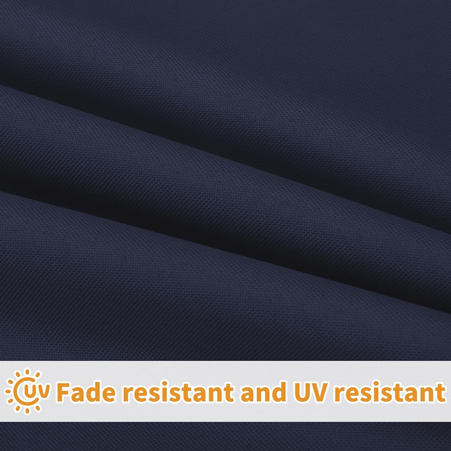 42X18X3 Inch Waterproof Outdoor Couch Bench Cushion Covers Only Replacement Non-Slip Patio Seat Cushion Slipcover with Zipper and Adjustable Straps Navy