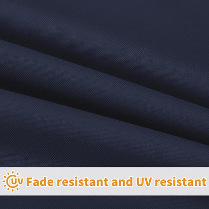 42X18X3 Inch Waterproof Outdoor Couch Bench Cushion Covers Only Replacement Non-Slip Patio Seat Cushion Slipcover with Zipper and Adjustable Straps Navy