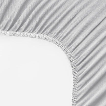 Changing Pad Cover Waterproof, 2 Pack Diaper Change Table Sheets for Baby Boys Girls, Fitted Cradle Sheets for 32"X16" Contoured Pad, Breathable & Ultra Soft, Grey