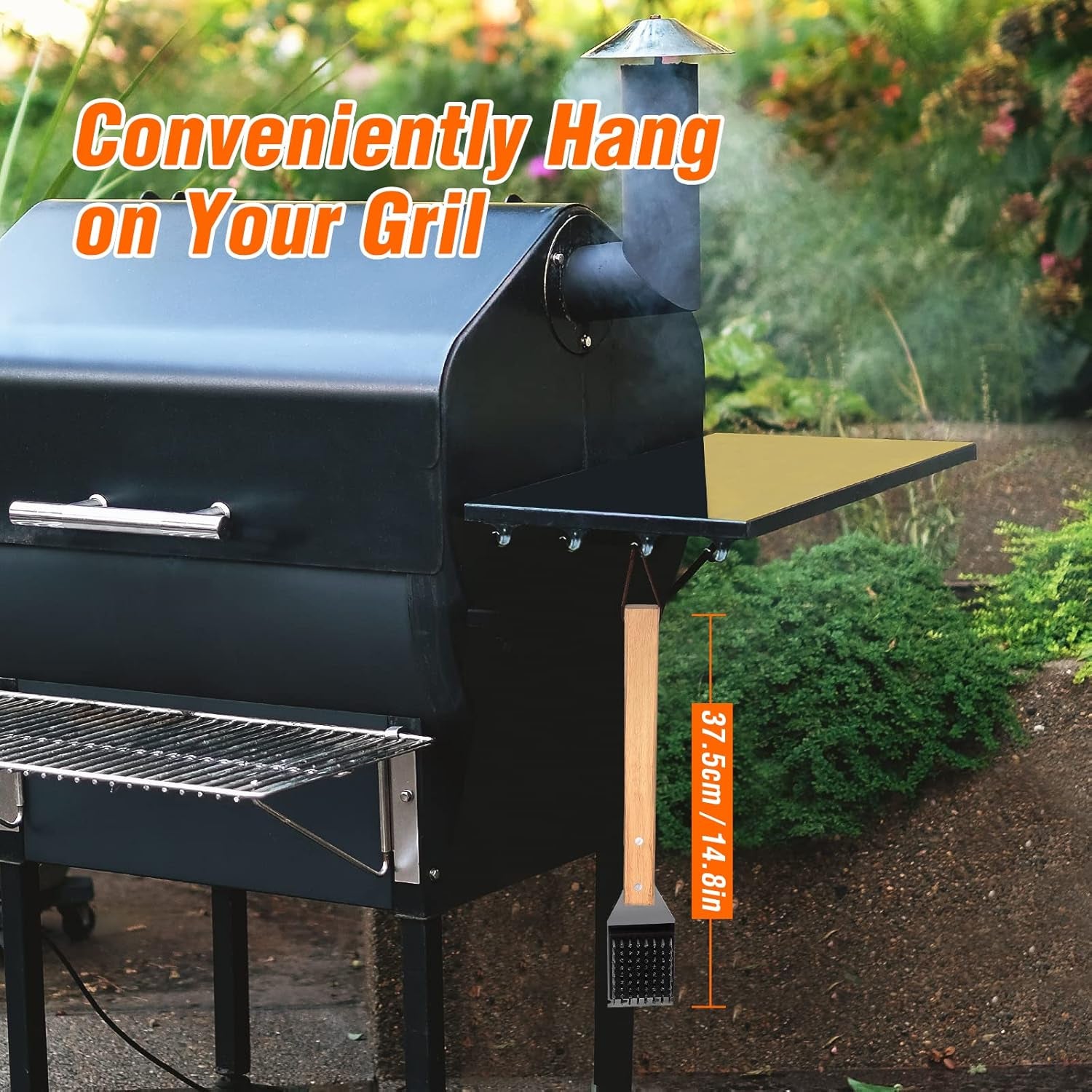 Grill Brush and Scraper, BBQ Grill Cleaning Brush Kit, Safe Wire Scrubber, Universal Fit BBQ Cleaner Accessories for All Grates