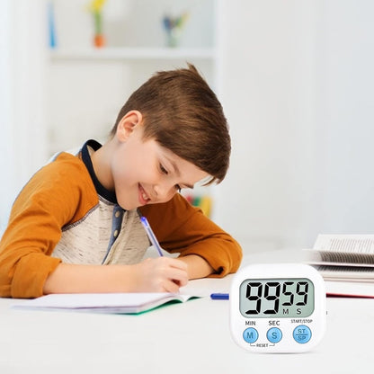 Timer for Kids,Oversized Display,Kitchen Timer Digital,Magnetic Back,Loud Ring,Stand for Cooking,Classroom,Bathroom,Teachers,Kids（Blue）