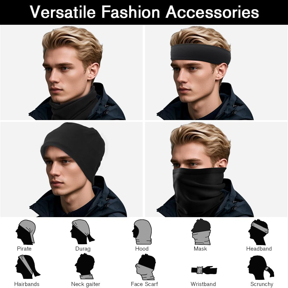 2 Pack Winter Thernal Neck Gaiters for Men,Women Warmer,Loose Face Cover Breathable Mask Dust&Wind Proof Scarf for Skiing Fishing Hiking Cycling Outdoor Activity