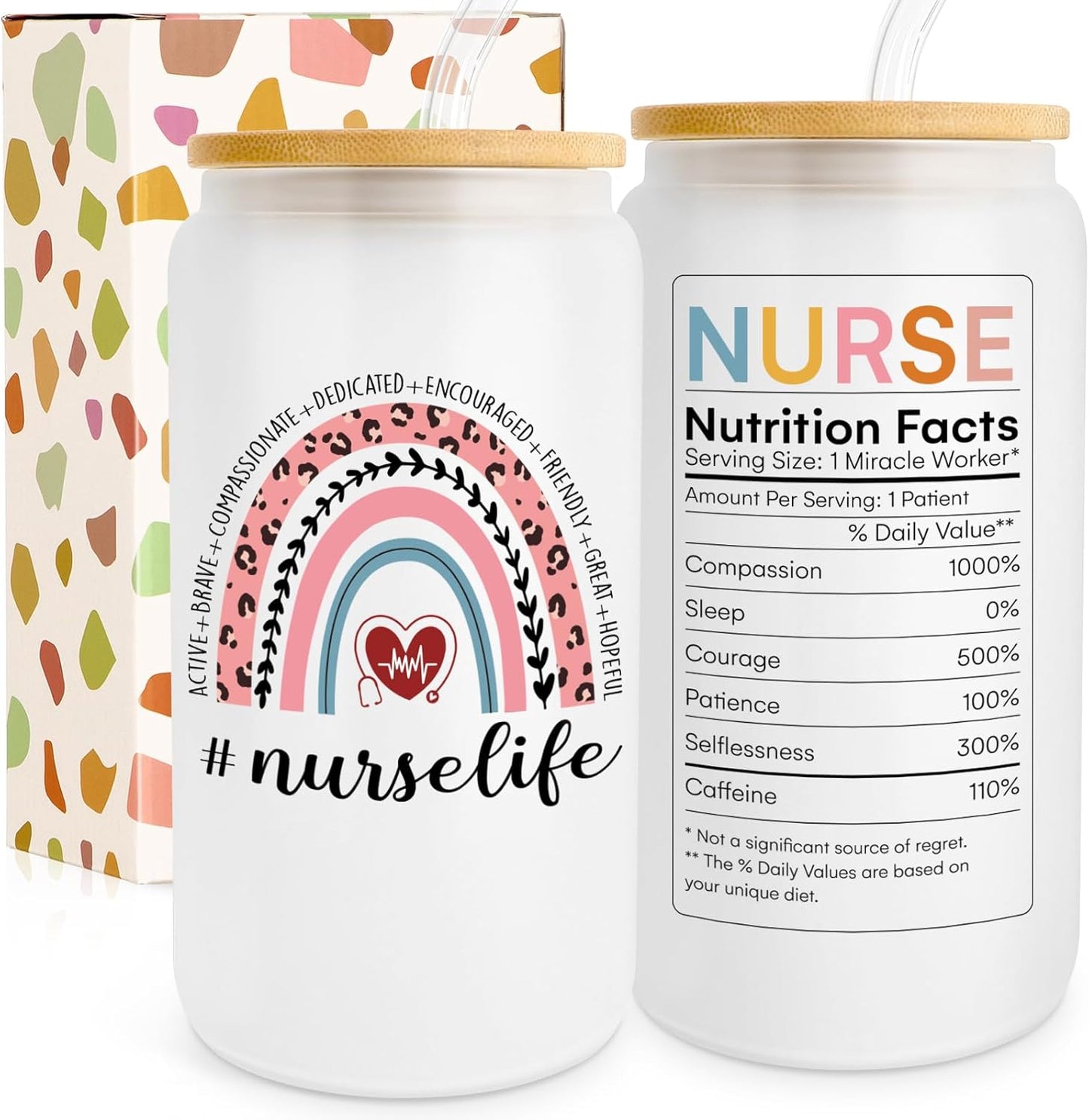 Nurse Gifts - Women'S Nurse Appreciation & Graduation Gifts - 16 Oz Can Glass