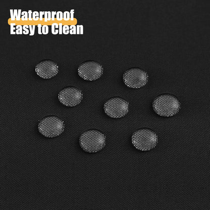 Rectangle Table Cloth, Waterproof Anti-Scratch Polyester Tablecloth, Decorative Washable Fabric Table Cover for Dining, Buffet, Parties and Outdoor, 60X84, Black