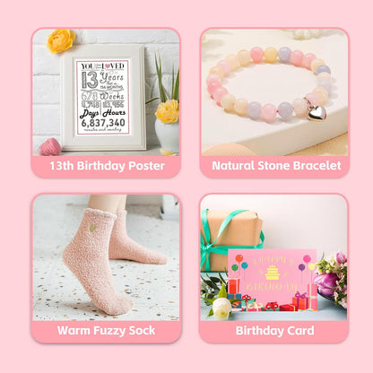 13Th Birthday Gifts for Girls, 13 Year Old Girl Born in 2012 Gifts 10 Pieces Unique 13Th Birthday Gift for Daughter, Niece, Granddaughter, Official Teenager 13 Year Old Bday Gift for Her, Teen Girl