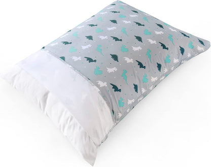 2-Piece Toddler Sheet Set Microfiber, Toddler Bedding Set Includes Crib Sheets Set and Envelope Pillowcase, Silky Soft, Breathable and Lightweight, Dinosaur