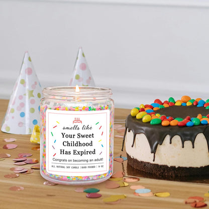 16Th 17 18Th Birthday Gifts for Girls, Birthday Gifts for 16 17 18 Year Old Girls, High School Graduation Gift for Teens Girls 16-18, (Vanilla Birthday Cake Scent with Sprinkles)