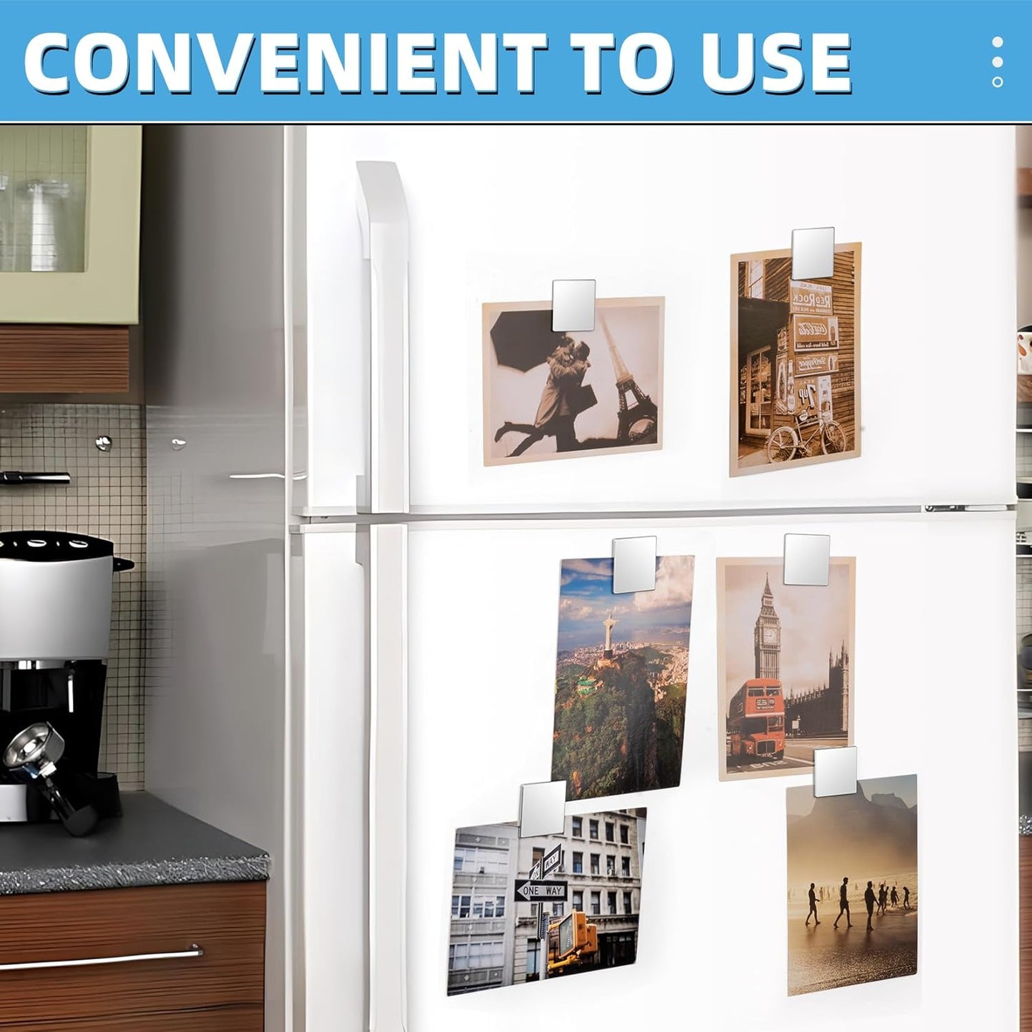 6 Pack Permanent Rare Earth Magnets, Powerful Neodymium Square Magnets for Fridge, DIY, Building, Science, Craft, Office, Whiteboard, Cruise 1.26 Inch X 1.26 Inch X 1/8 Inch