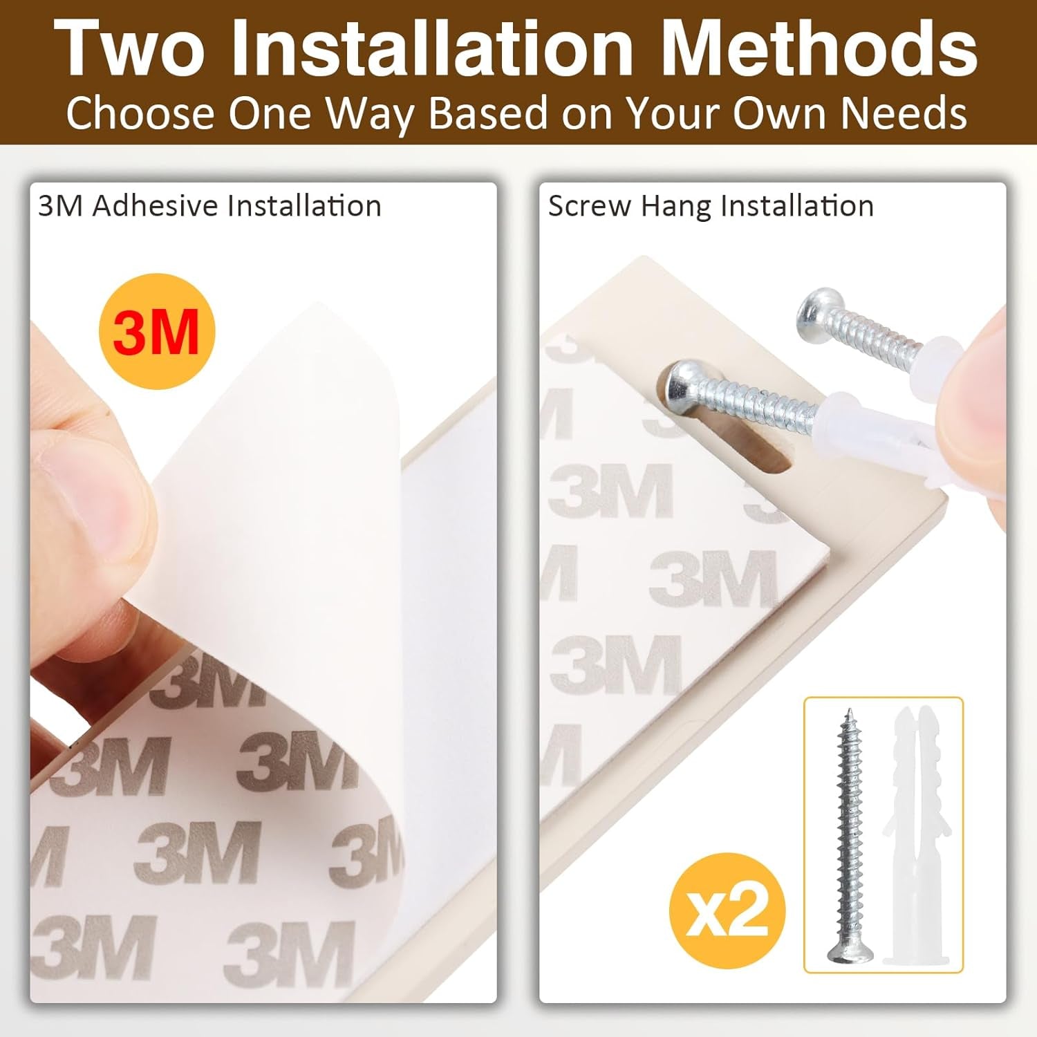 3 Pack Sunglass Organizer, Wall Mounted Sunglasses Organizer, Wooden Glasses Holder Sunglass Holder, Sunglasses Rack for Hanging Your Multiple Eyeglasses, for Wall, Home Decor(Cream)