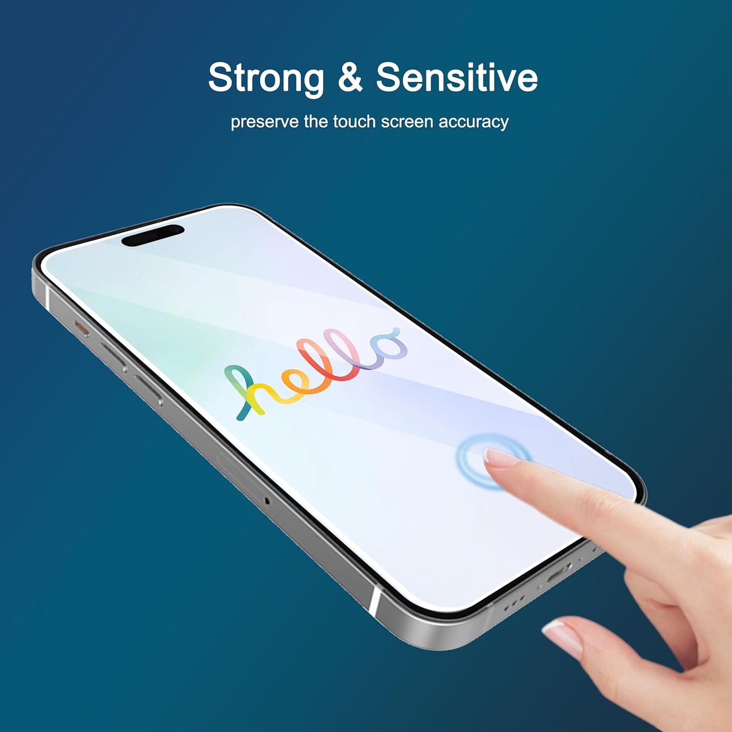 Screen Protector for Iphone 16 / Iphone 15 / Iphone 15 Pro 3 Pack Tempered Glass and 3 Pack Lens Protector for Iphone 16/16 Plus