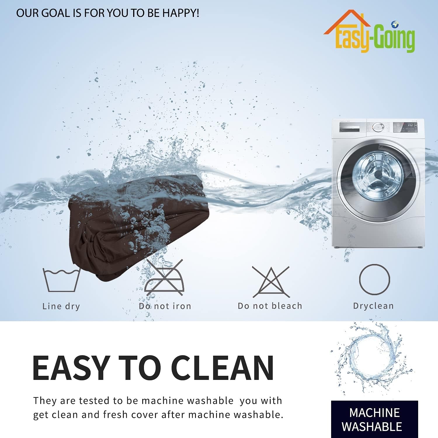 Fleece Stretch Sofa Slipcover Spandex Non-Slip Soft Couch Sofa Cover, Washable Furniture Protector with Anti-Skid Foam and Elastic Bottom for Kids, Pets(Sofa, Chocolate)