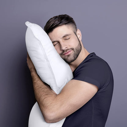 Bed Pillows for Sleeping (White), Queen Size, Set of 2, Hotel Pillow, Cooling Pillows for Side, Back or Stomach Sleepers