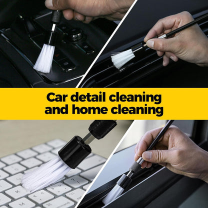 7Pack Drill Brush Attachment Set-Car Interior Detailing Kit，Power Scrubber Brush Extended Long Attachment for Bathroom, Car，Shower，Carpet,Boat,Kitchen，Floor and Tile，White