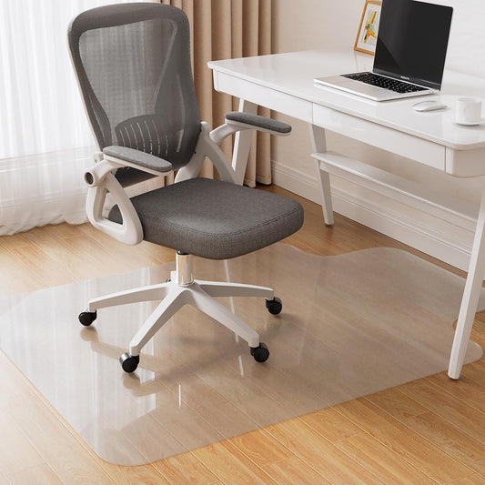 Office Chair Mat for Hardwood Floor, 36"×48" Clear Desk Chair Mat for Rolling Chairs, Computer Gaming Desk Mat, Floor Protector for Office & Home, Not for Carpet