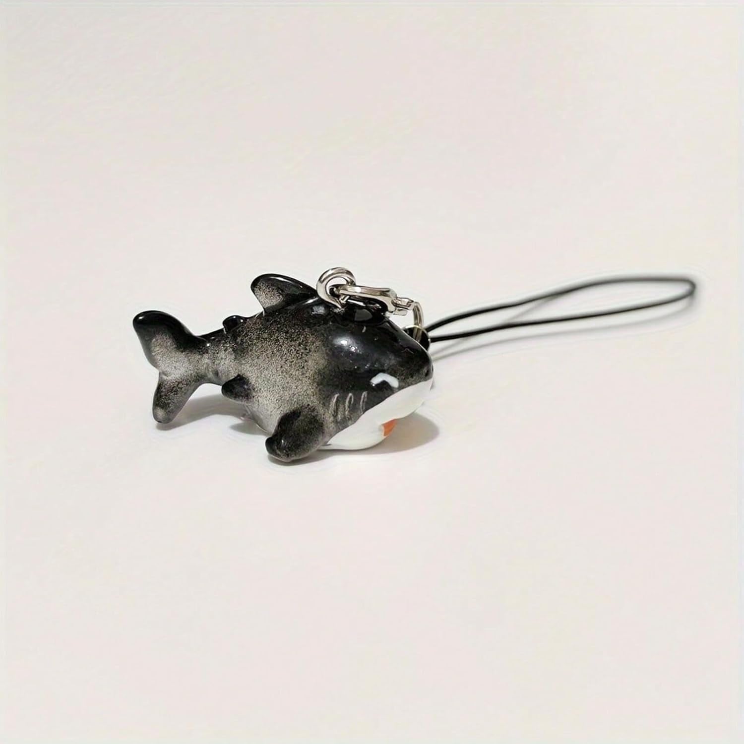 2Pcs Shark Phone Charms, Whale Shark Keychain, Blue Ocean Phone Charms for Bag Keychain Camera Decor
