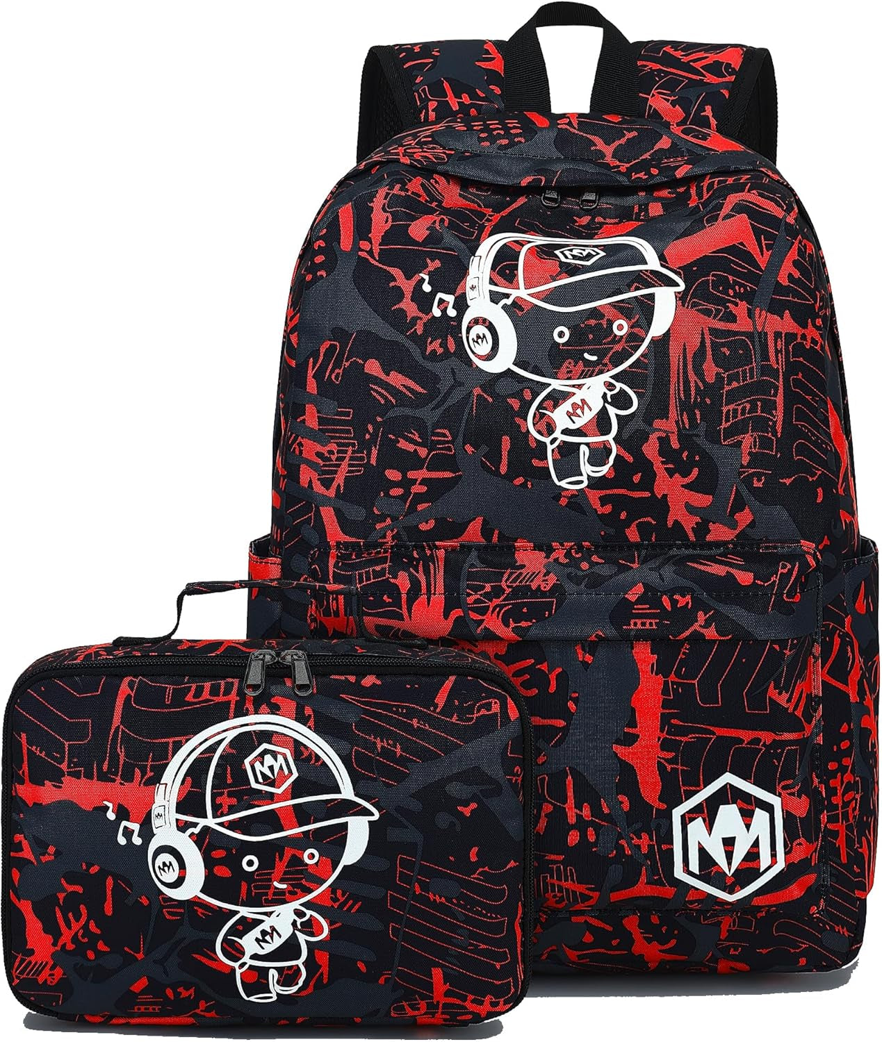 Preschool Backpack Kids Kindergarten Backpack with Lunch Box School Book Bags for Elementary Primary Schooler