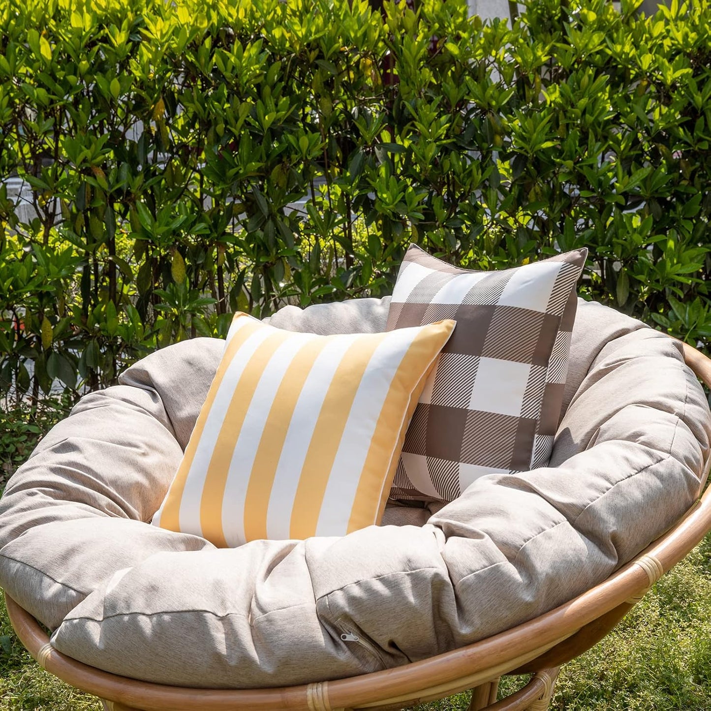 12 X 20 Outdoor Pillow Inserts - Set of 2 Premium Water Resistant Throw Pillows Shredded Memory Foam Cooling Filler - Lumbar Decorative Couch Stuffer Sham for Patio Funiture