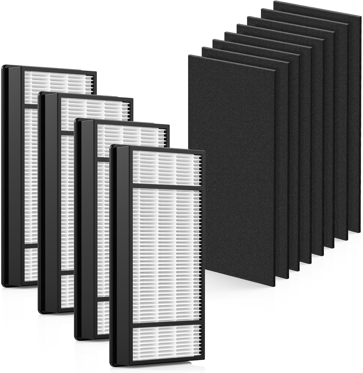 HEPA and Carbon Filter Replacement Set for Honeywell HPA Series Air Purifiers - Compatible with Models HRF-H1, HRF-H2, HPA050, HPA150, HPA060, HPA160, HHT055, and HHT155