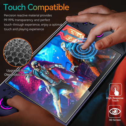 2 Pack Screen Protector for Lenovo Legion Go S Handheld 2025 with Alignment Frame, Tempered Glass, 8 Inch Full Coverage, Transparent Ultra HD, Anti-Scratch, Anti-Fingerprint