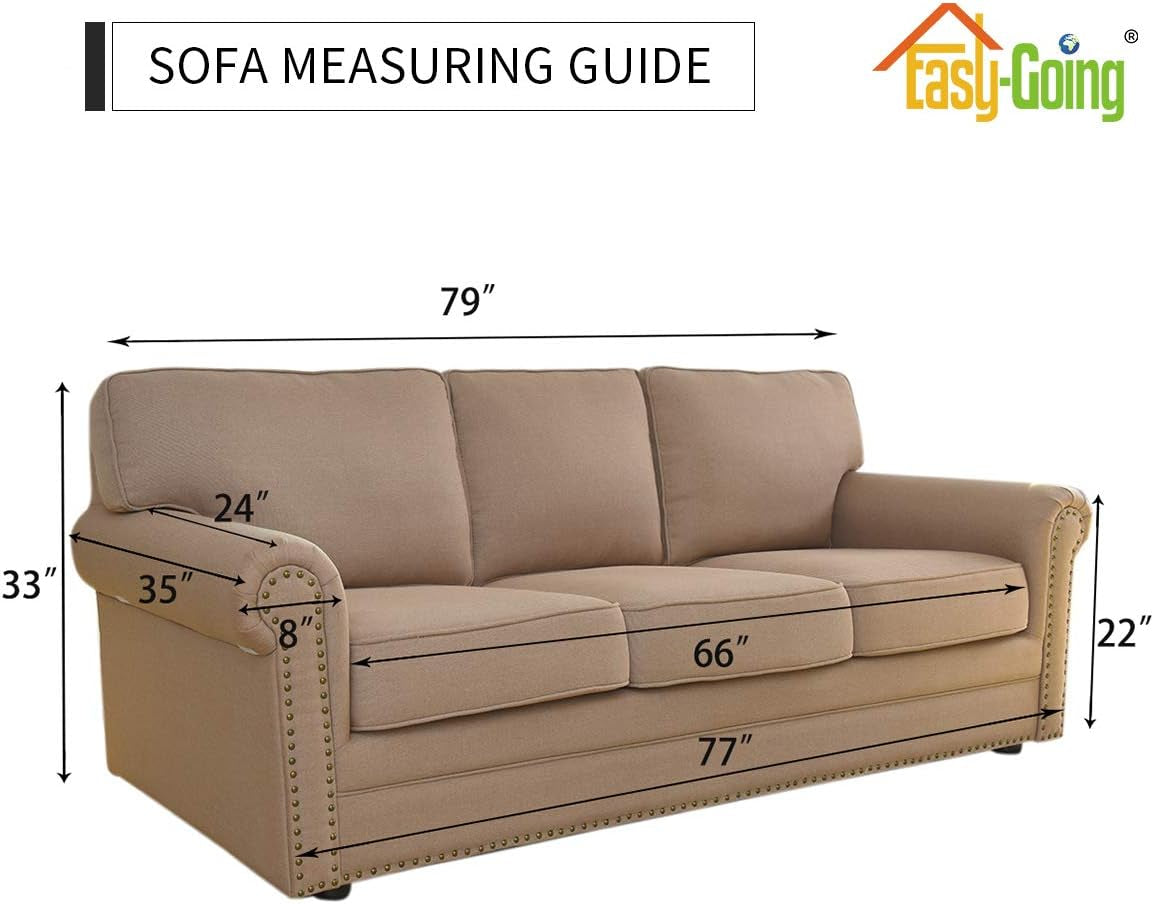 Fleece Stretch Sofa Slipcover Spandex Non-Slip Soft Couch Sofa Cover, Washable Furniture Protector with Anti-Skid Foam and Elastic Bottom for Kids, Pets(Sofa, Chocolate)